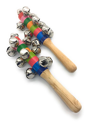 TIPTOP Handcrafted Bell Rattle Toy | Multicolour Baby Rattle