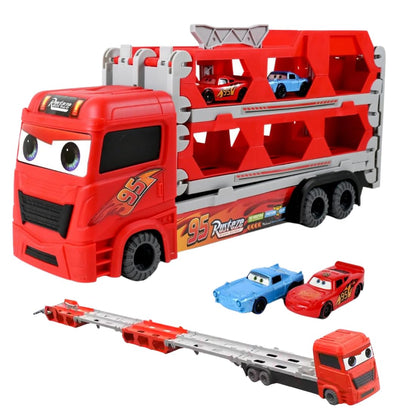 TIPTOP Big Hauler Storage Truck | Foldable Ejection Race Tracks