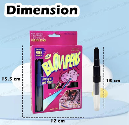 Blow Pens Art Set | Colours Detail