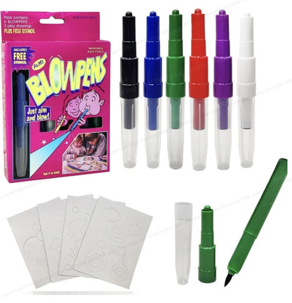 Blow Pens Art Set | Finished Designs Detail