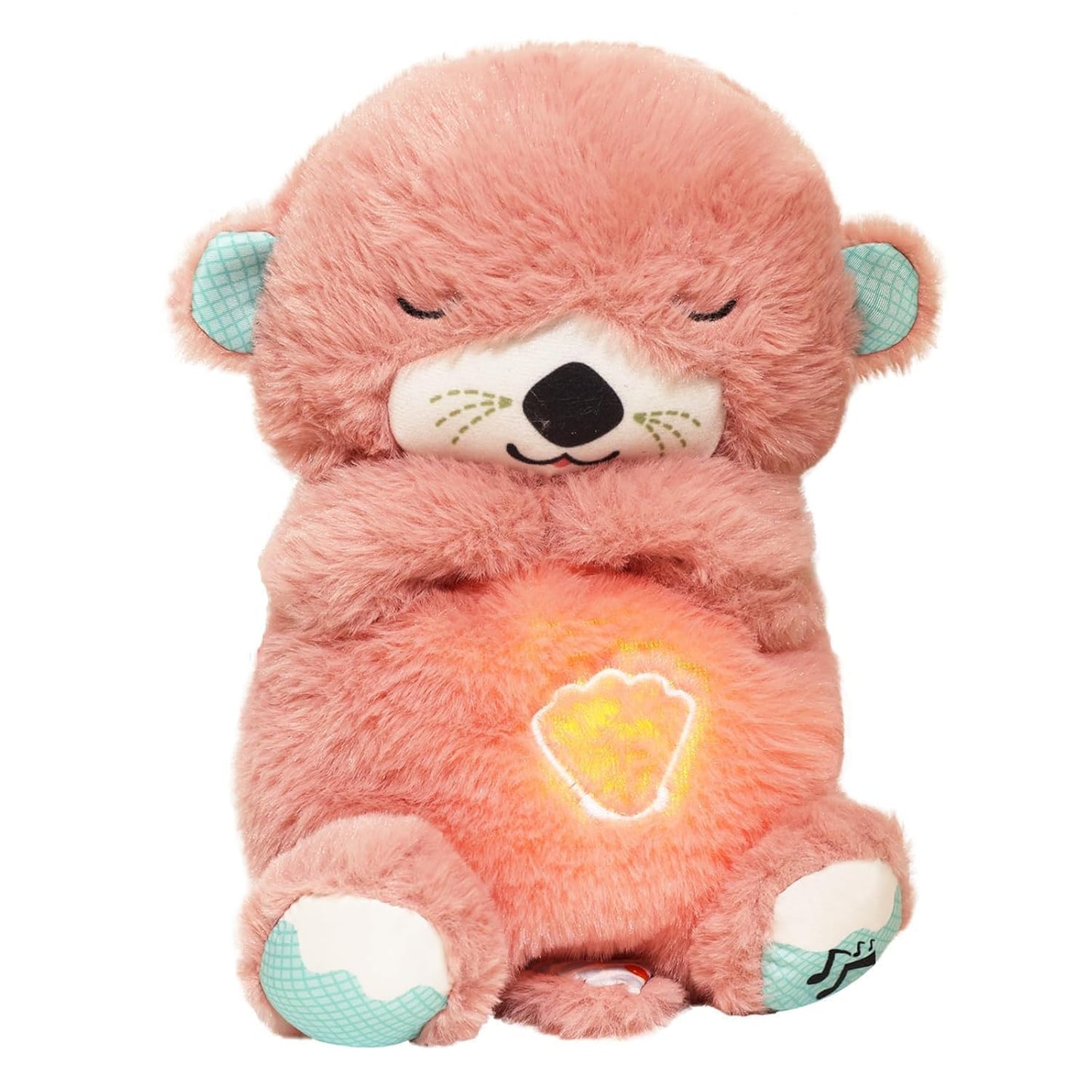 TIPTOP Breathing Teddy Soothing Plush Toy with Rhythmic Motion and Music