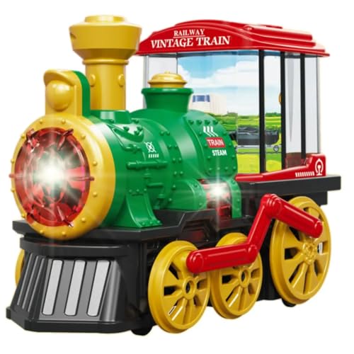 TIPTOP Bump and Go Action Mist Spraying Electric Steam Engine