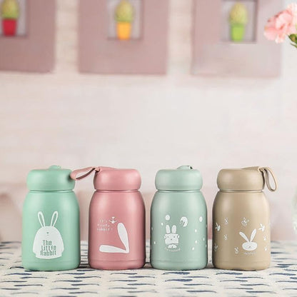 Bunny Glass Water Bottle | Detail View
