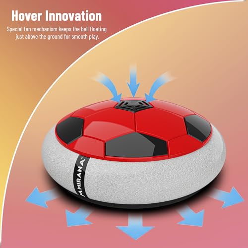 TIPTOP C-Type USB Rechargeable Hover Football Indoor Floating Hover ball Soccer | Air Football Neon Lite