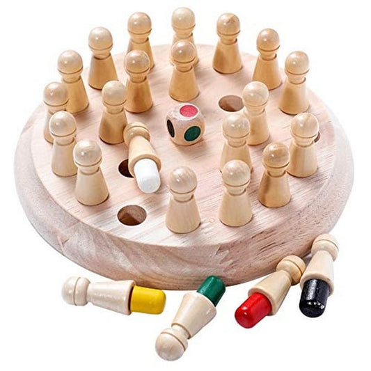 TIPTOP Classic Wooden Color Memory Chess and Fun Intelligence Game for Kids