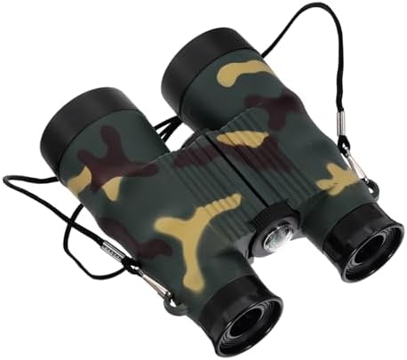 TIPTOP Compact Binoculars for Adults & Kids | Lightweight Mini Telescope | Built-in Compass | Easy Focus | Clear Images | Low Light Viewing | Bird Watching | Travel | Hunting | Hiking | Outdoor Activities