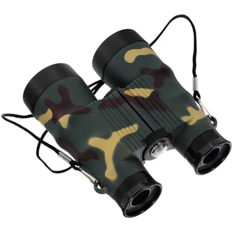 TIPTOP Compact Binoculars for Adults & Kids | Lightweight Mini Telescope | Built-in Compass | Easy Focus | Clear Images | Low Light Viewing | Bird Watching | Travel | Hunting | Hiking | Outdoor Activities