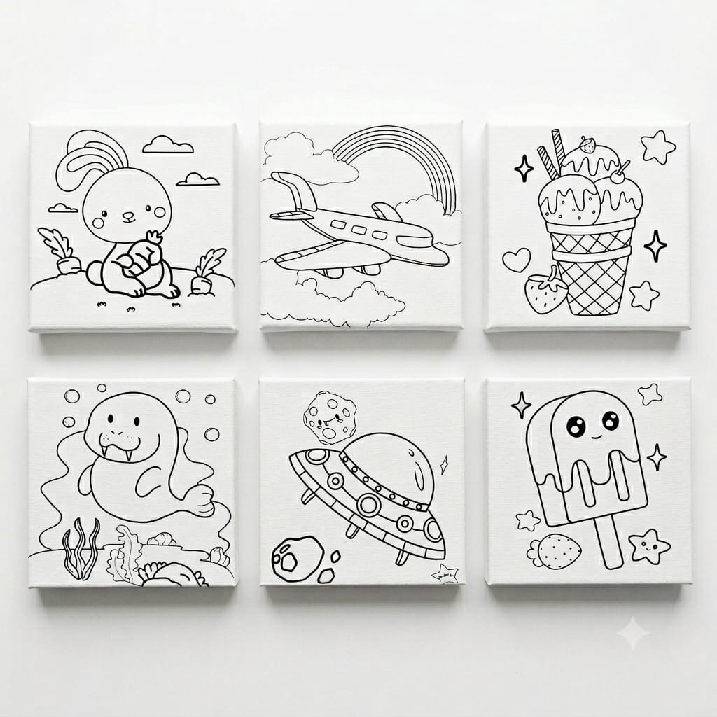 DIY Canvas Painting Kit | Child Painting
