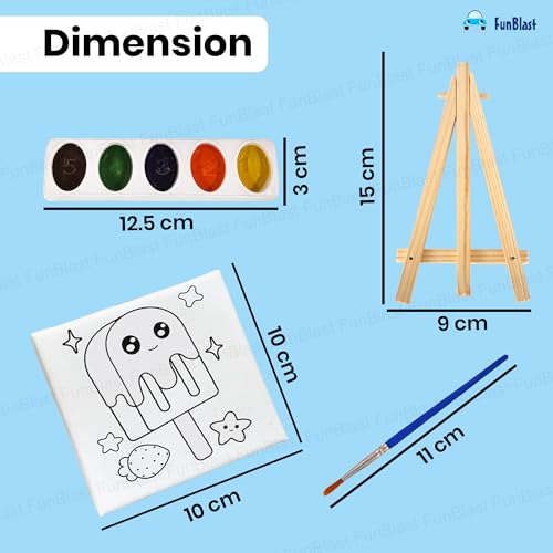 DIY Canvas Painting Kit | Paint Colours Detail