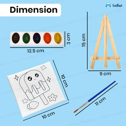 DIY Canvas Painting Kit | Paint Colours Detail