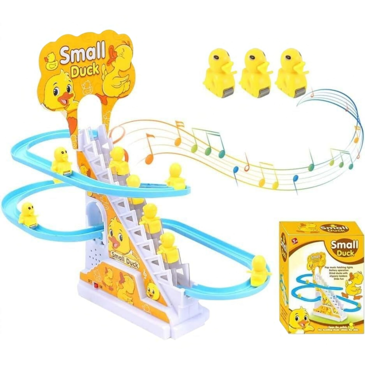 TIPTOP Duck Track Stair Climbing Toy | Lights & Music