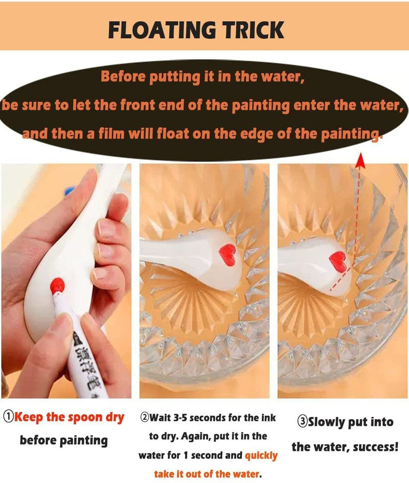 Floating Ink Marker Pens | Colours Detail