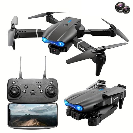TIPTOP Foldable HD Dual Camera Quadcopter Drone With Headless Mode