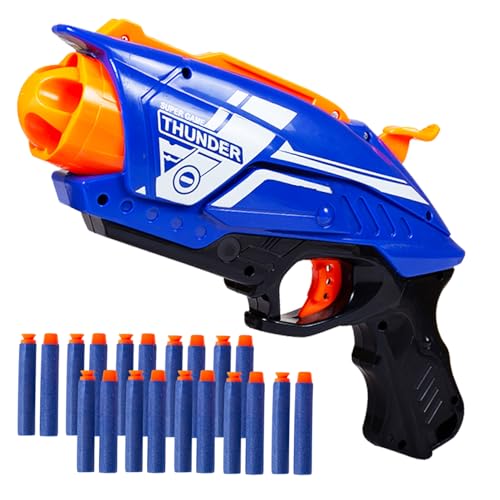 TIPTOP GY7063 Non Battery Blaze Storm Toy Gun with 10 Foam Bullets & 10 Suction Dart Bullets for Kids | Fun Target Shooting Blaster Gun Toy