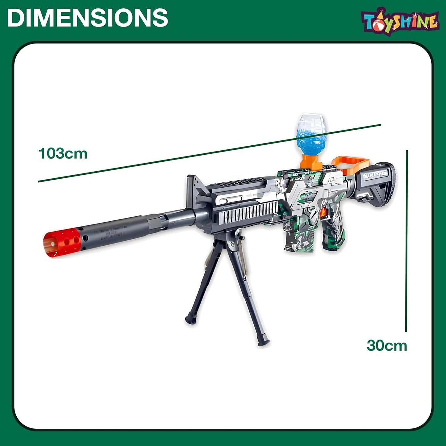 Gel Ball Blaster | Size Reference