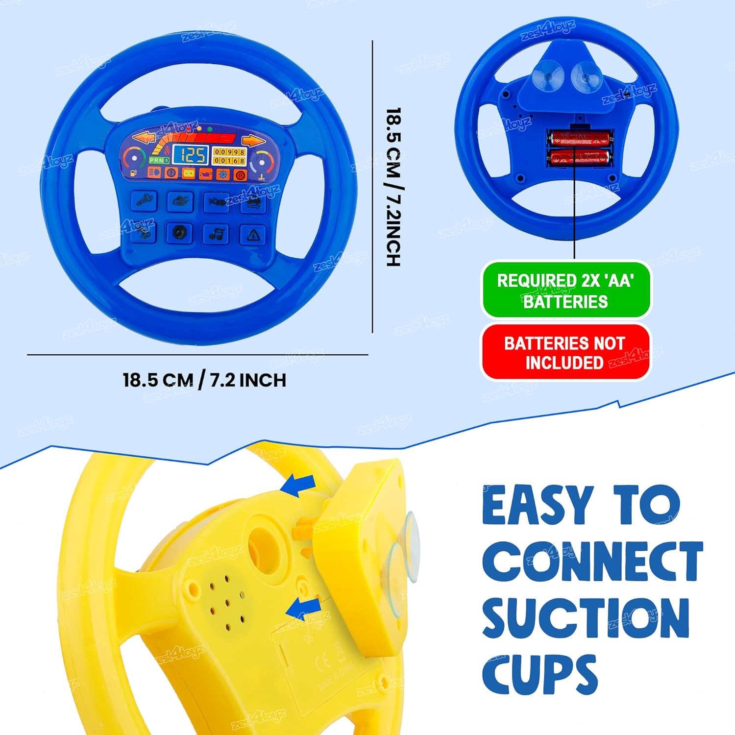 Steering Wheel Toy | Buttons Detail