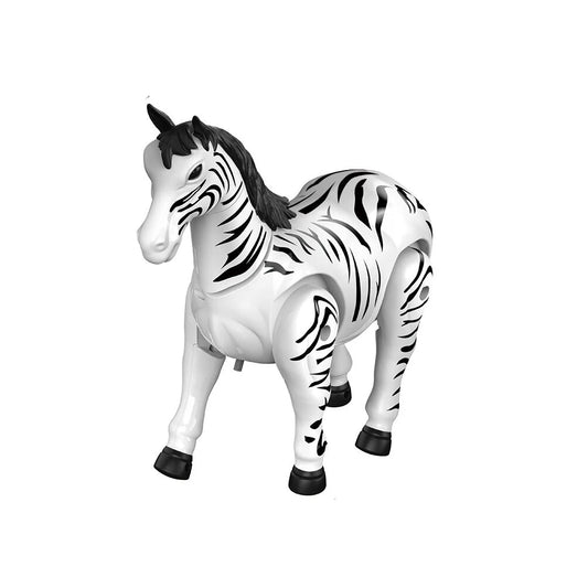 TIPTOP Interactive Walking Zebra Toy with Lights & Sounds for Kids, Battery Operated