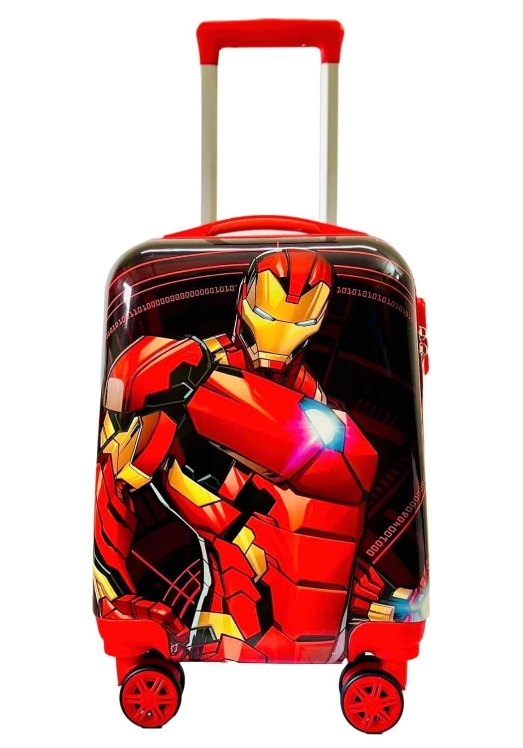 TIPTOP Iron Man Hard sided Kids Trolley Luggage with 360° Spinner Wheels