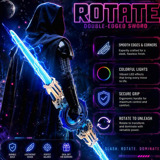 LED Spin Sword | Colour Change Detail