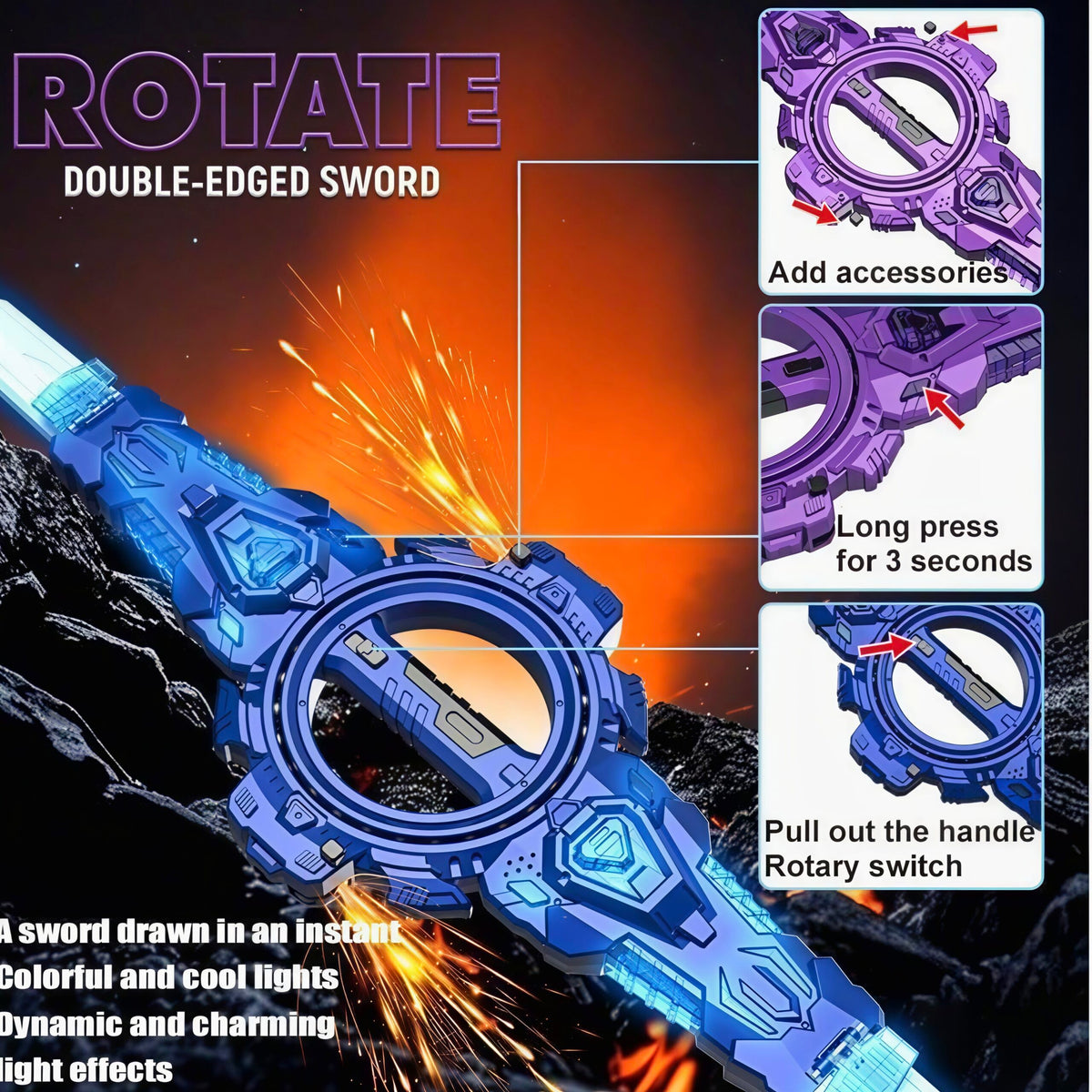LED Spin Sword | In Use