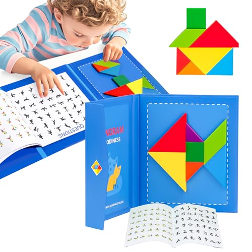 TIPTOP Magnetic Tangram Puzzle | Montessori Travel Game