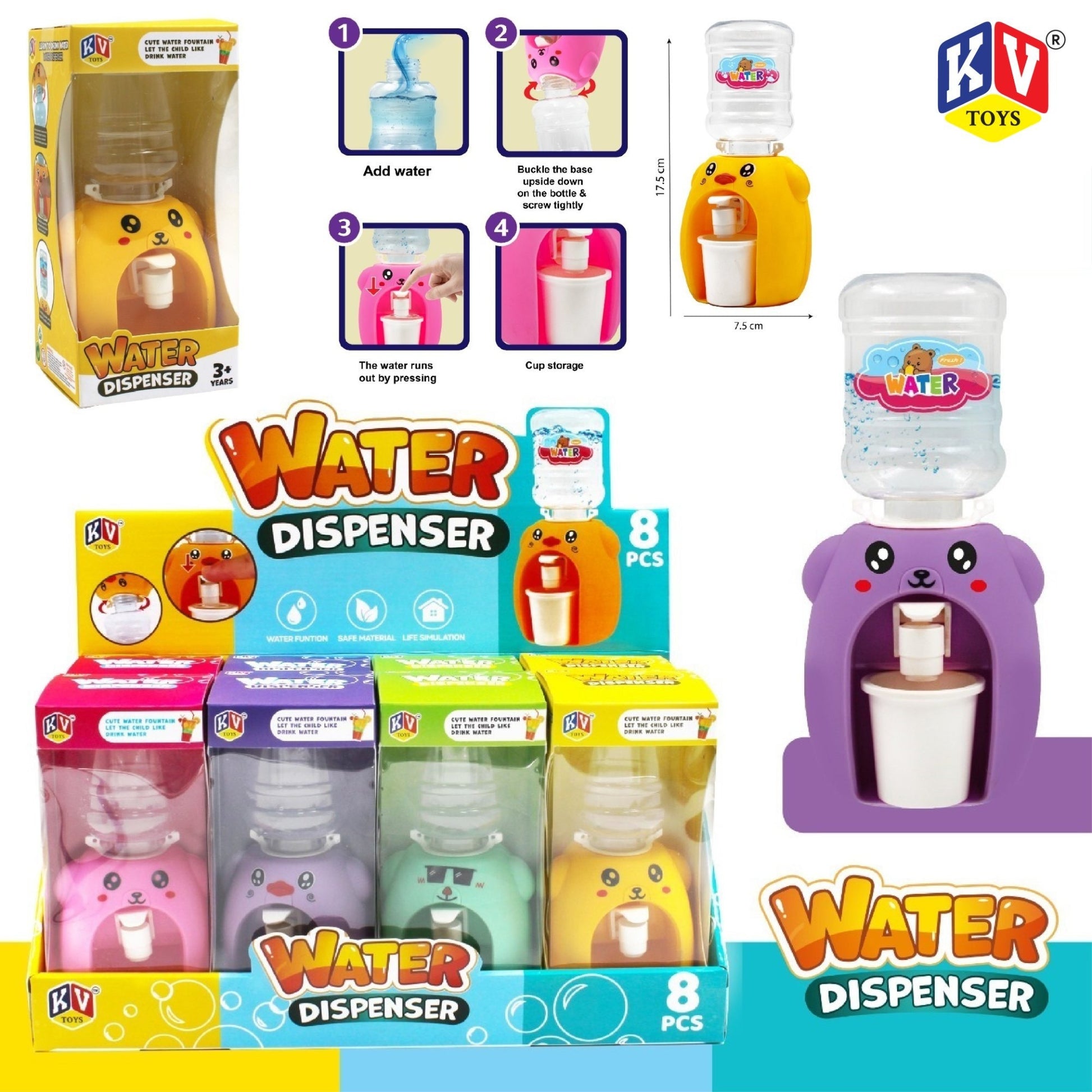 Mini Bear Water Dispenser | Full Set View