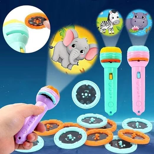TIPTOP Mini Projector Torch | Child Using Toy