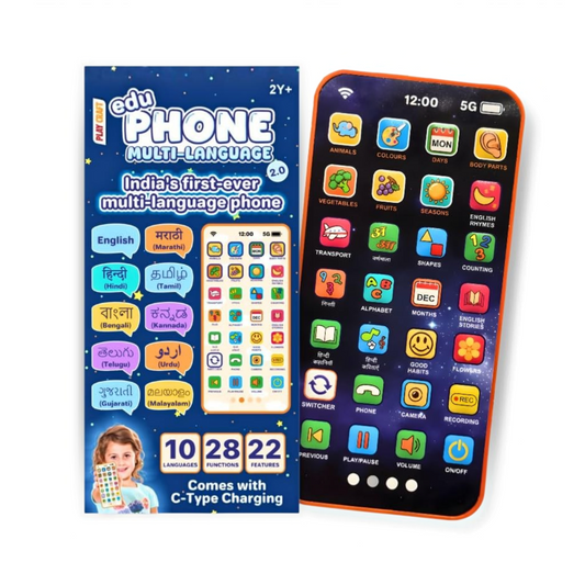 TIPTOP Multi-Language Educational Phone Toy | 10 Indian Languages