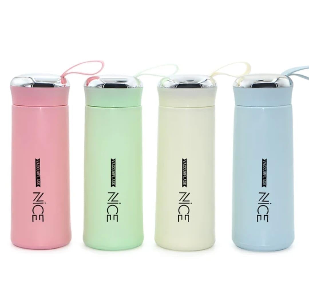 TIPTOP Nice Leakproof 400ml Glass Water Bottle | Portable 2-Piece Set