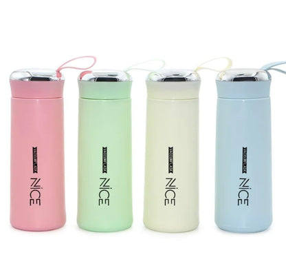 TIPTOP Nice Leakproof 400ml Glass Water Bottle | Portable 2-Piece Set