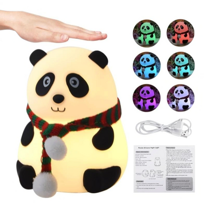 TIPTOP Panda Plush Night Light | USB Rechargeable LED Lamp