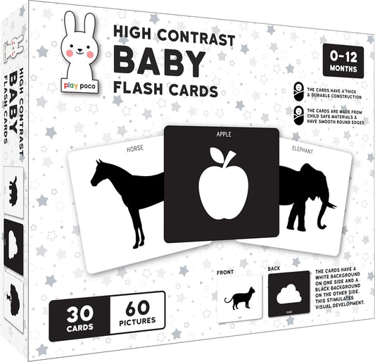 TIPTOP Play Panda Baby Cards | High-Contrast Black and White