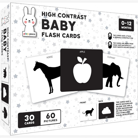 TIPTOP Play Panda Baby Cards | High-Contrast Black and White