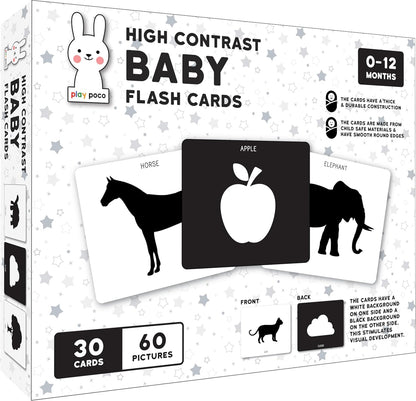 TIPTOP Play Panda High-Contrast Black and White Visual Stimulation Baby Cards