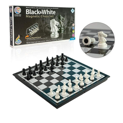 TIPTOP Portable Magnetic Chess Set | Foldable Travel Board