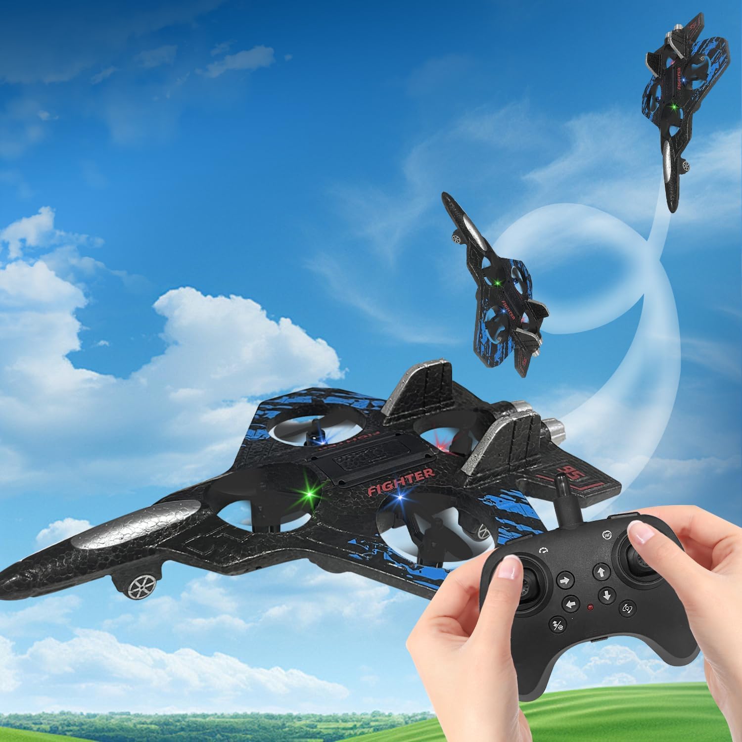 TIPTOP RC Fighter Jet | LED Lights Detail