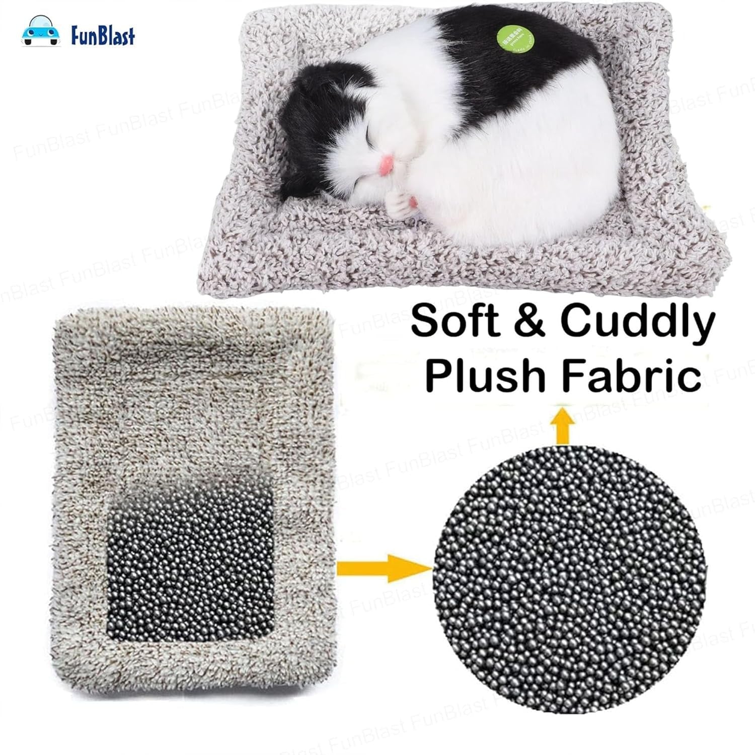 TIPTOP Sleeping Cat Plush Toy | Sleeping Pose