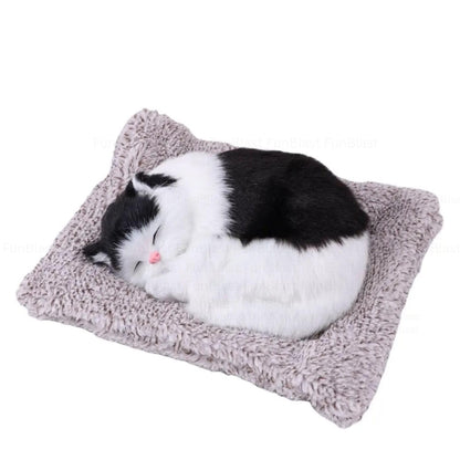 TIPTOP Sleeping Cat Plush Toy | Realistic Design