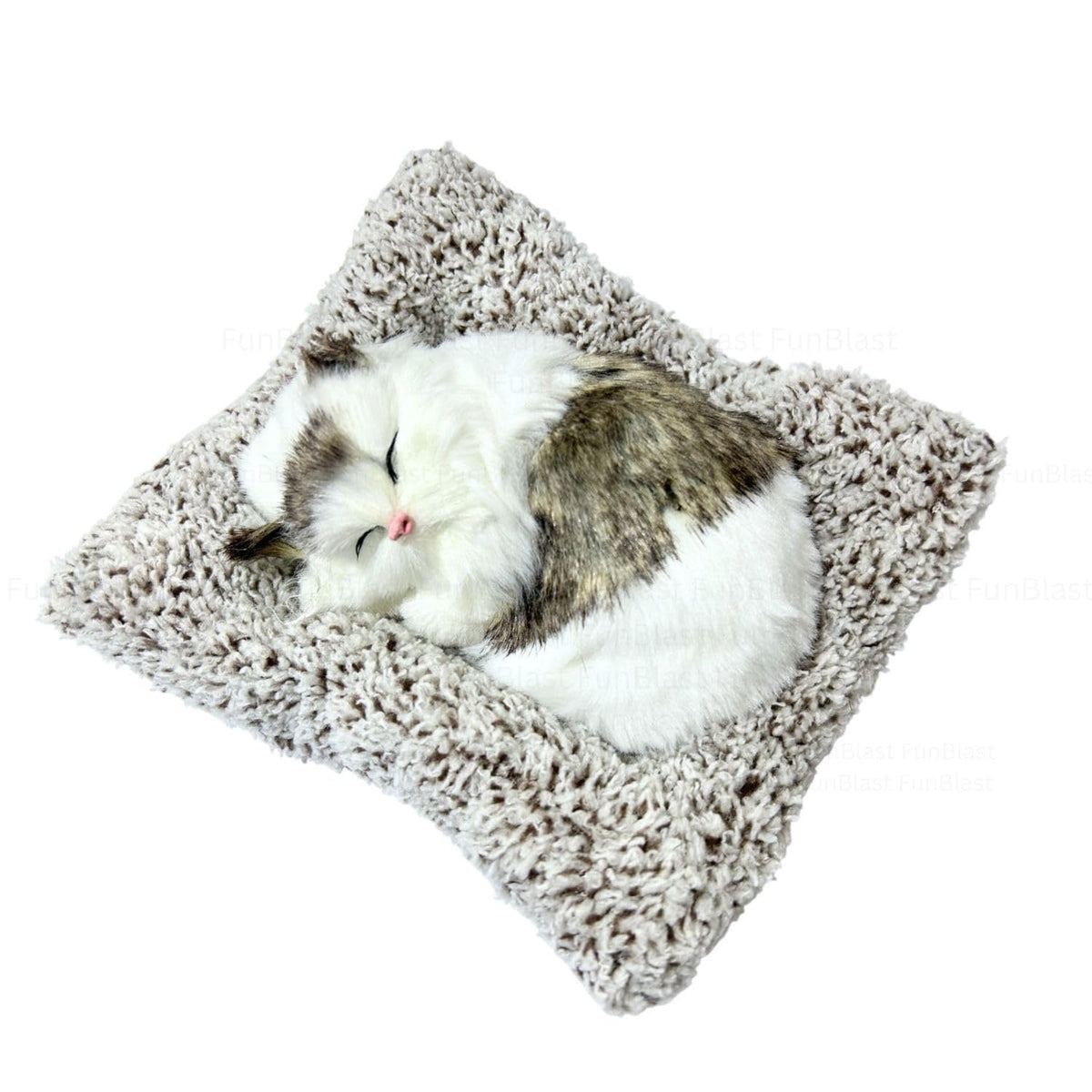 TIPTOP Sleeping Cat Plush Toy | Meow Sound | Car Dashboard Decoration Test