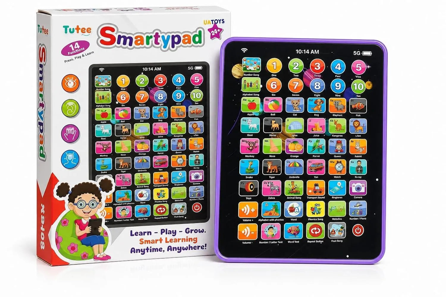 TIPTOP Smartypad Mini 14-in-1 Learning Tablet | Musical Educational Toy