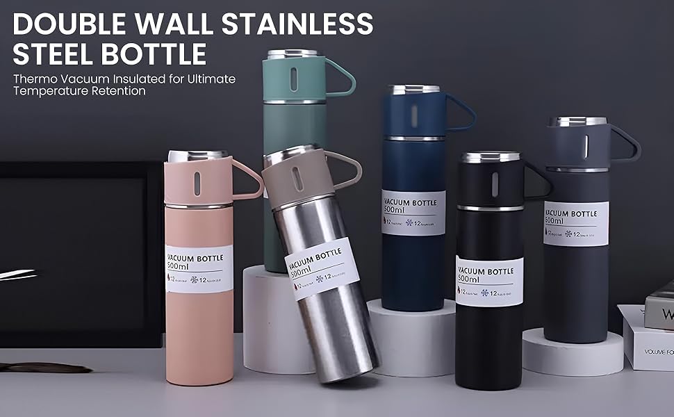 Stainless Steel Flask Set | Vacuum Insulation Detail