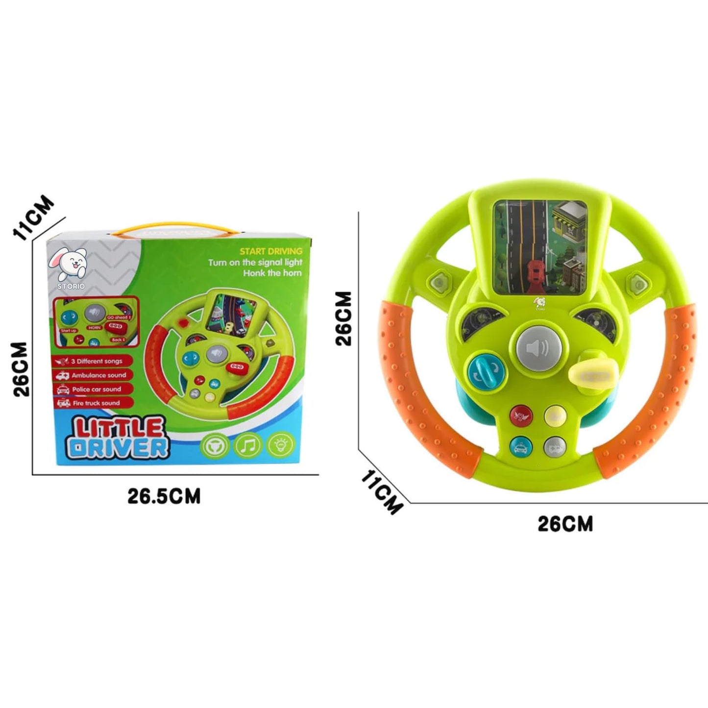 Steering Wheel Toy | Lights Detail