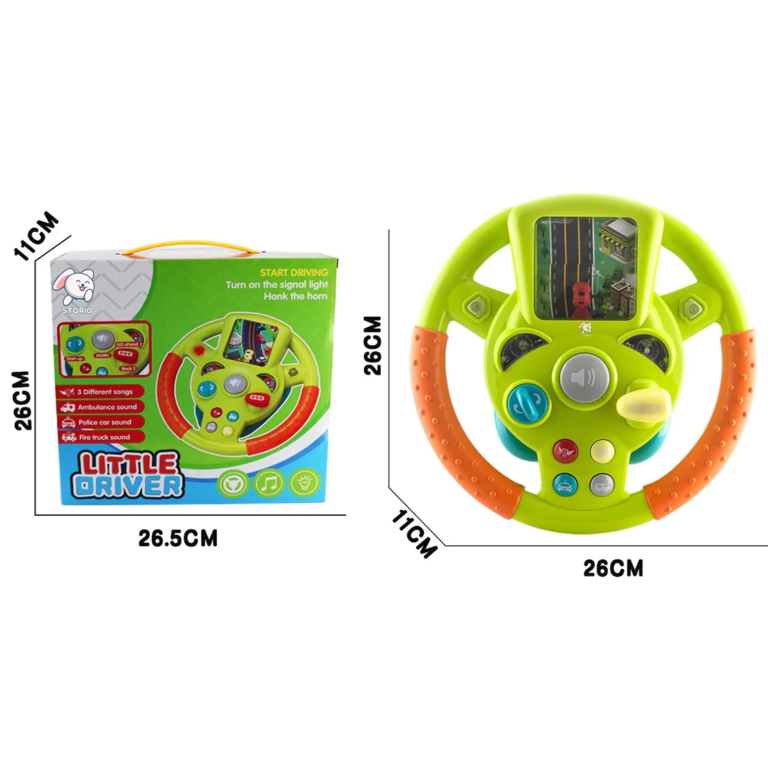 Steering Wheel Toy | Lights Detail