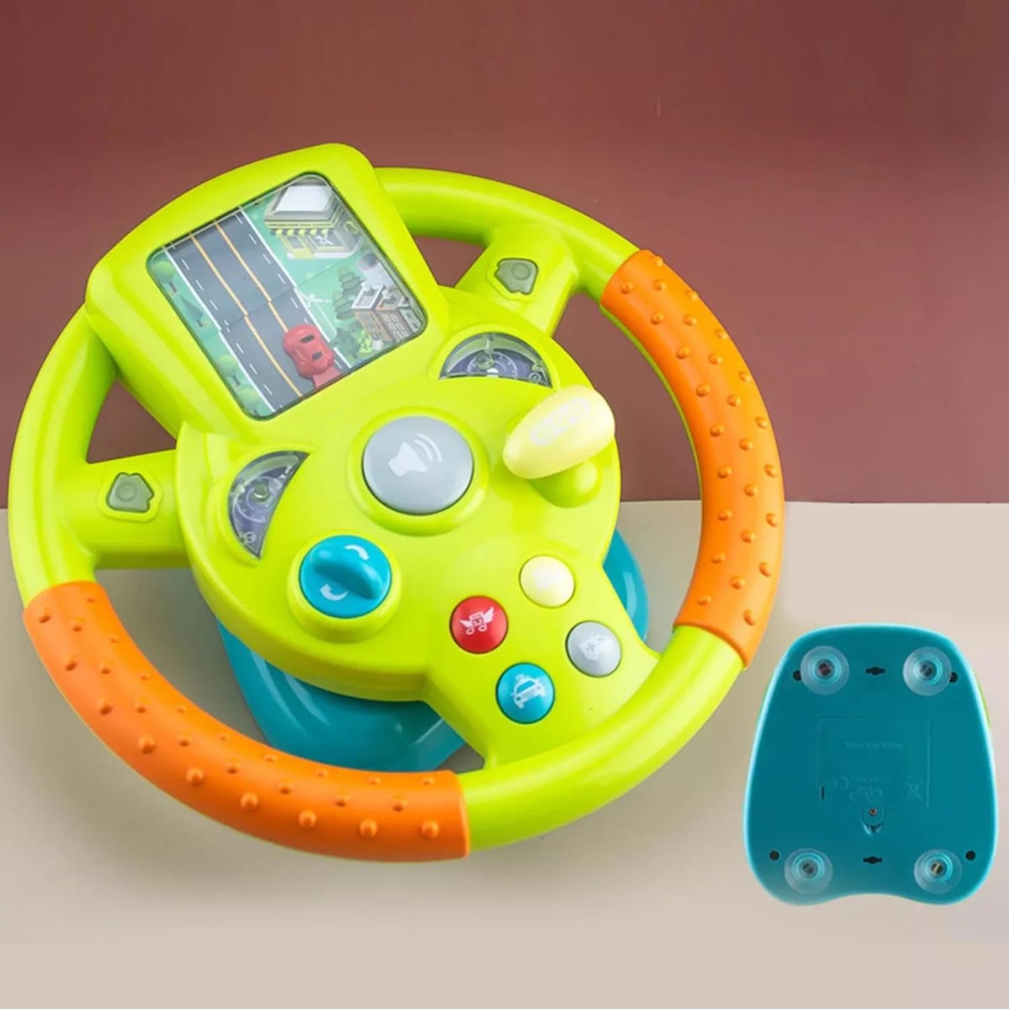 Steering Wheel Toy | Suction Base Detail