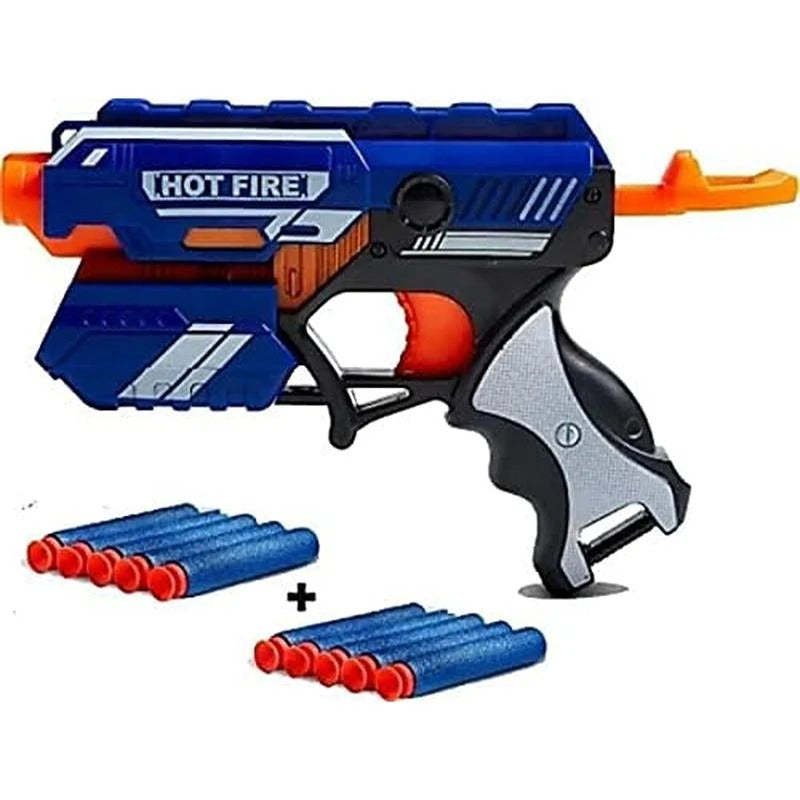 TIPTOP Storm Hot Fire Blaster Toy | 10 Soft Foam Darts