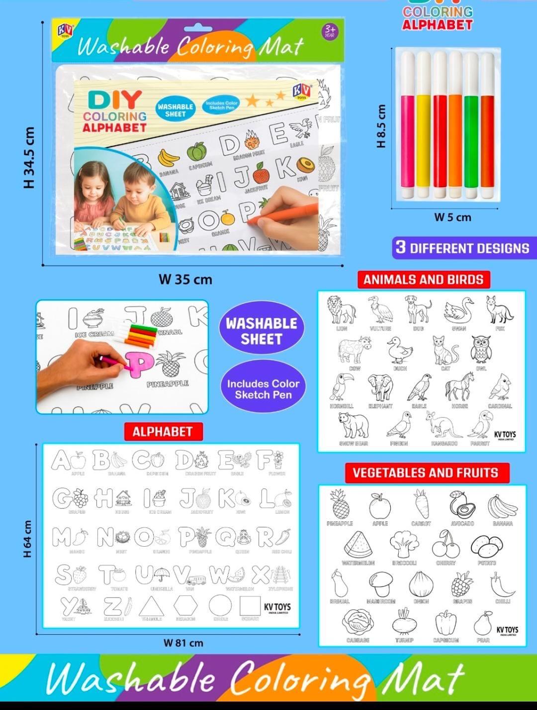 Washable Colouring Mat | Child Colouring