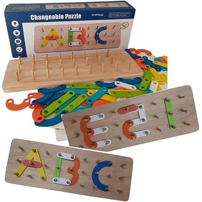 TIPTOP Alphabet Number Stacking Blocks | Packaging View