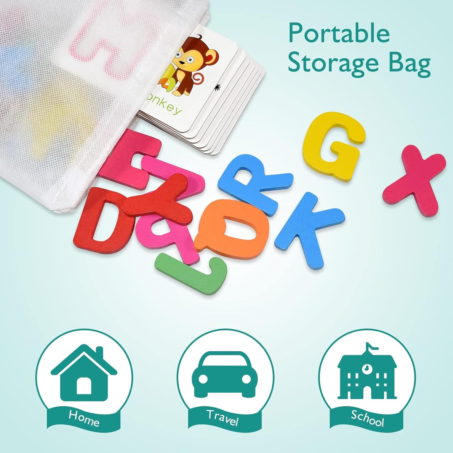 TIPTOP Alphabet Spelling Flash Cards | Full Set View