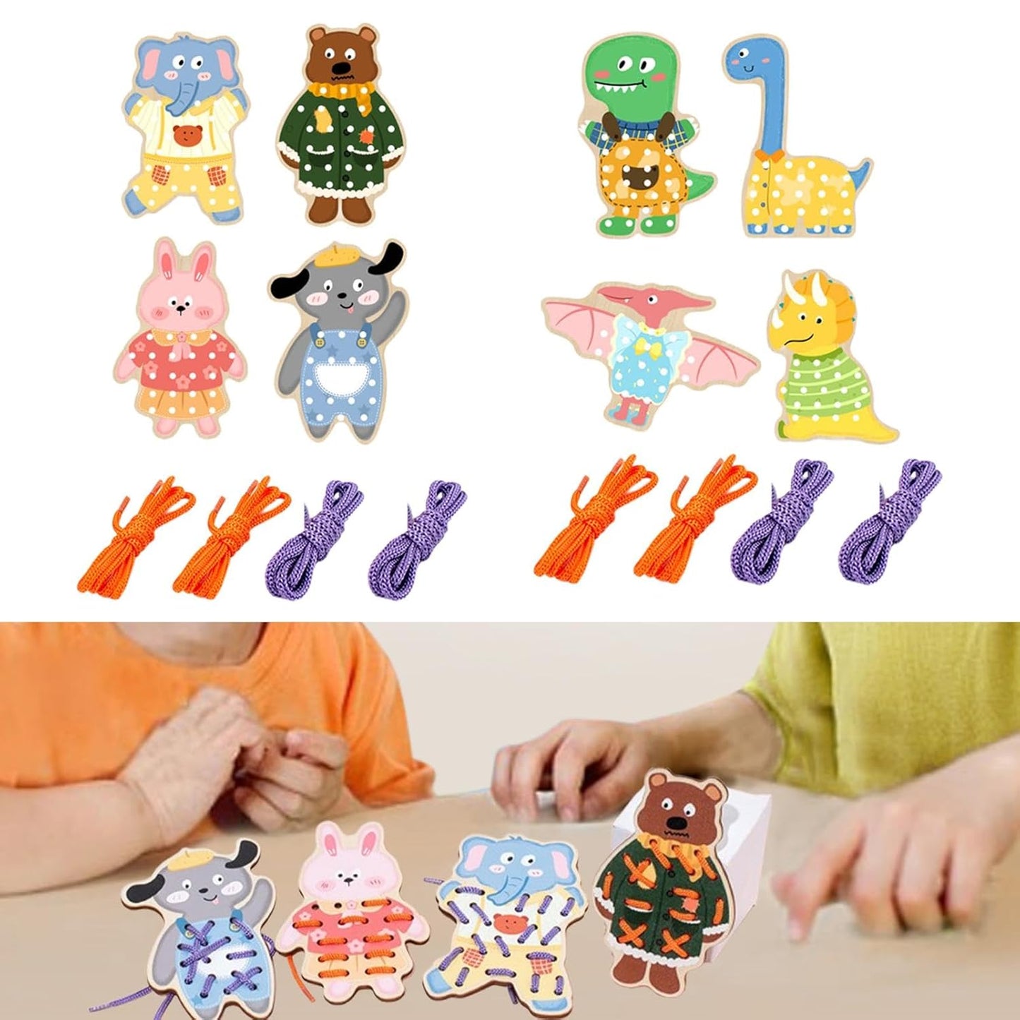 TIPTOP Animal Lacing Toy | Detail View