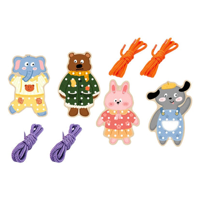 TIPTOP Animal Lacing Toy | Colour Detail